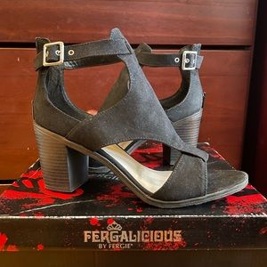 Fergalicious Marquette Block Heel Sandals